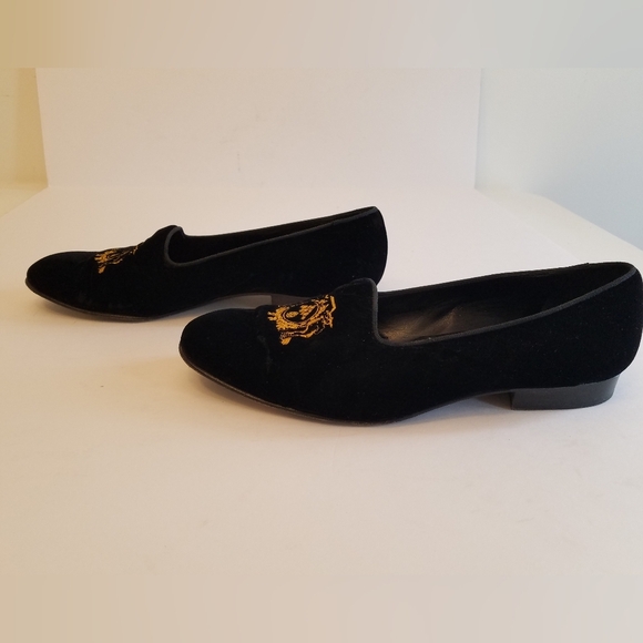 Bottega Veneta Men's  Velvet  Crest Loafer Shoes Black Size 11 Made in Italy - Picture 7 of 17